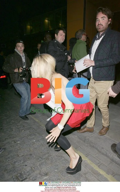 Laura Bailey Leaving Zuma Restaurant