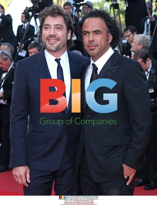 Javier Bardem and Alejandro Gonzalez Inarritu at Cannes