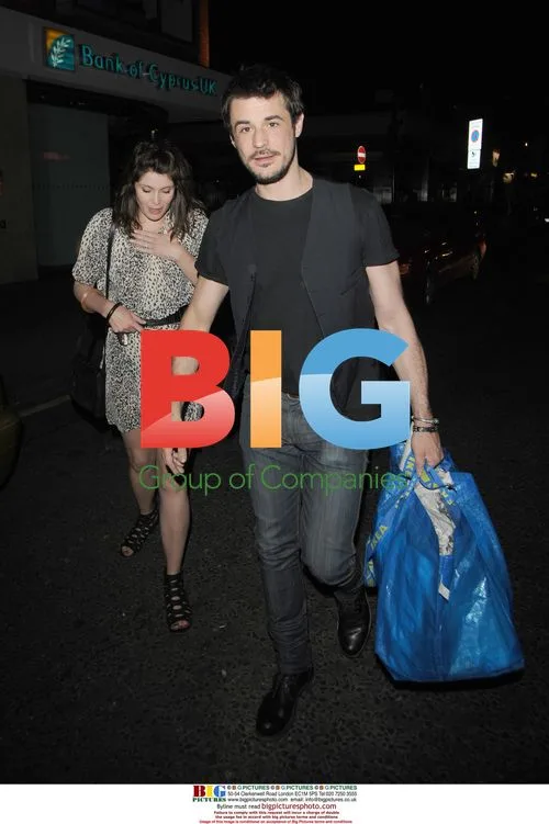 Gemma Arterton and Fiancee Leaving Restaurant