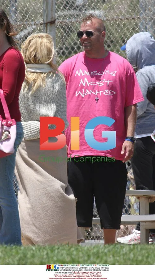 Pamela Anderson at Baseball Game