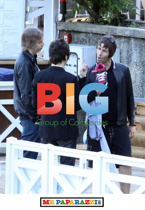 Liam Gallagher and friends at Italy wedding