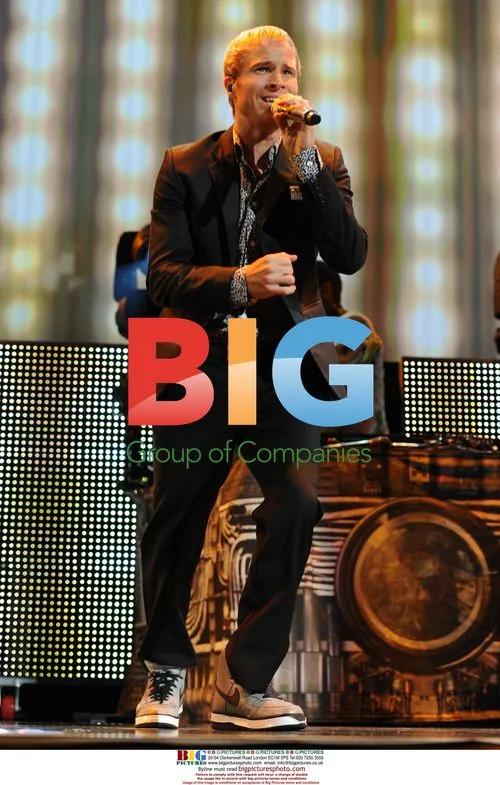 Brian Littrell of Backstreet Boys performs in Miami