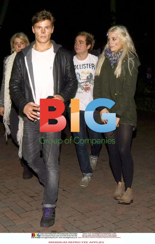 Pixie Lott and family at Thorpe Park 'Fright Nights'