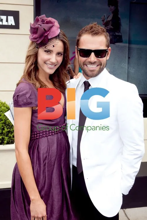 Rachael Finch and Daniel MacPherson at Emirates Melbourne Cup