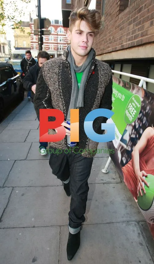 Aiden Grimshaw Arrives at X Factor Studios