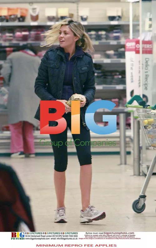 Pregnant Model Abbey Clancy Shopping