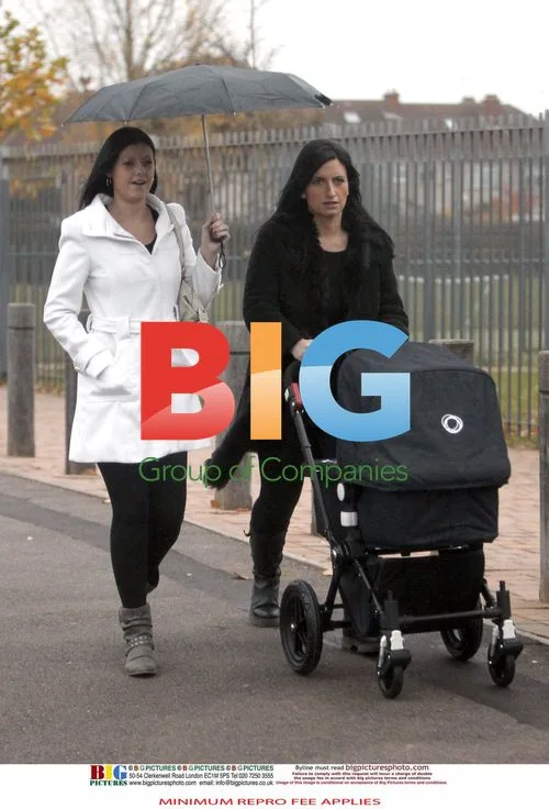 Ross Kemp's partner Nicola Coleman out with baby in London