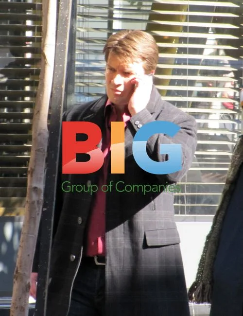 Nathan Fillion films "Castle" in LA