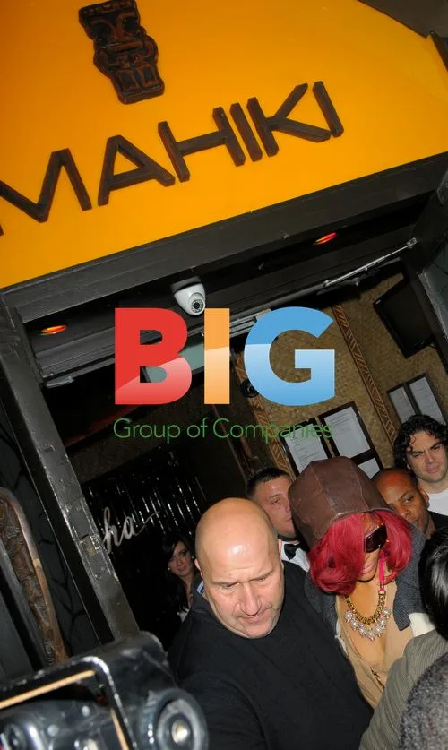 Rihanna Leaves Mahiki Club with Boyfriend Matt Kemp