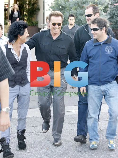 Arnold Schwarzenegger at Beverly Hills Salon