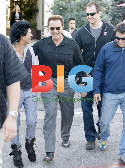 Arnold Schwarzenegger at Beverly Hills Salon