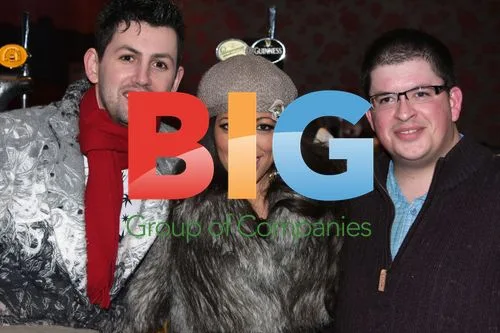 James Cottis, Mario Mugan and Nina C at Christmas Party