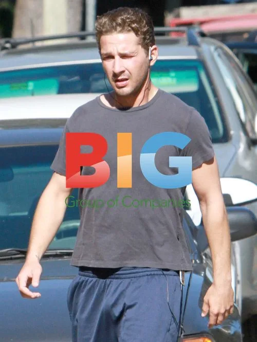 Shia LaBeouf Jogging in Van Nuys