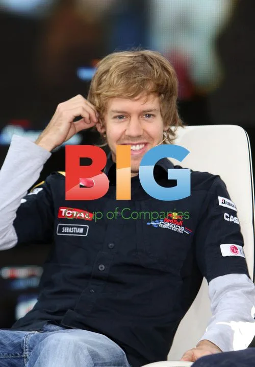 Sebastian Vettel and Mark Webber at Press Conference