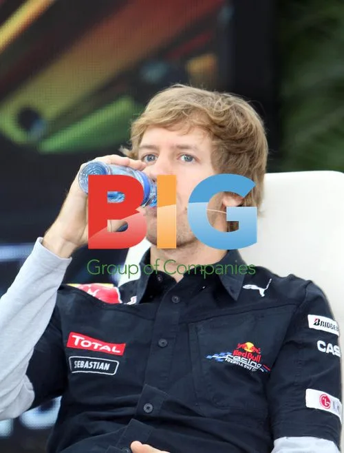 Vettel and Webber at Hangar 7 Press Conference