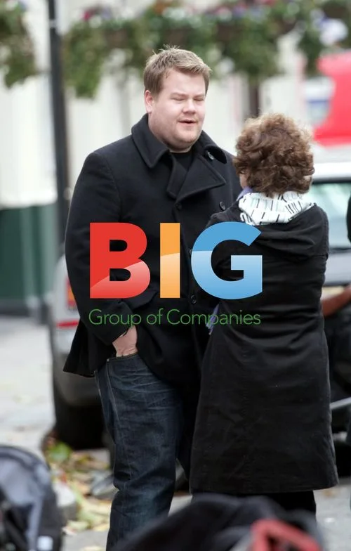 James Corden and Imelda Staunton in London