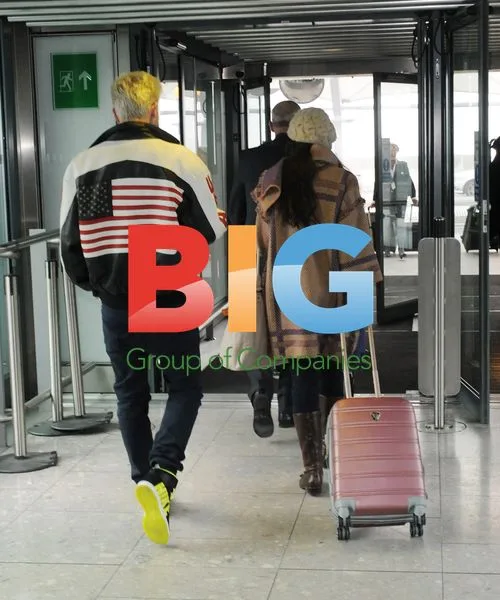 Leona Lewis and Dennis Jauch at Heathrow