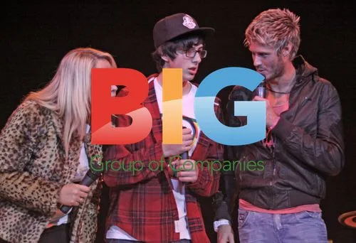 Josie, Sam and John on Children In Need stage