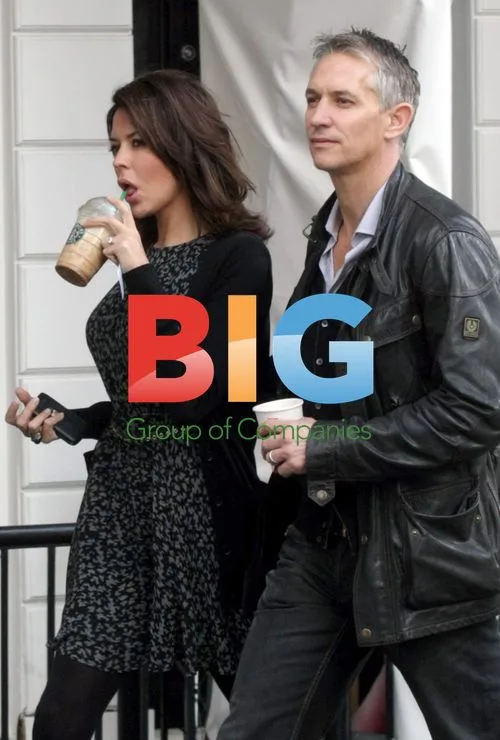 Gary and Danielle Lineker strolling in London