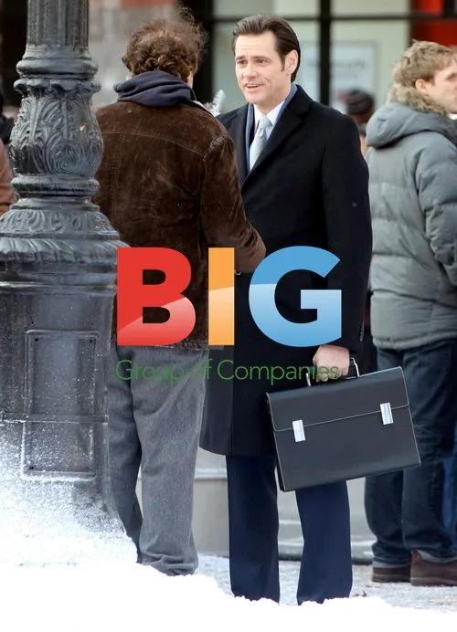 Jim Carrey filming 'Mr. Popper's Penguins'