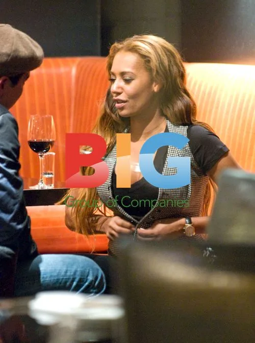 Mel B and Tamer Hassan Enjoying Drinks