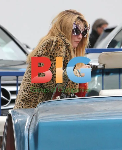 Mischa Barton in Animal Print Outfit