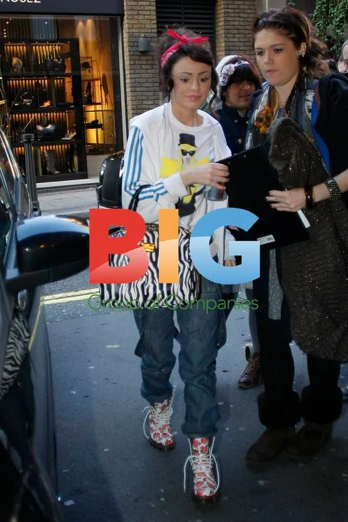 X Factor Contestant Cher Lloyd Arriving at Rehearsal Studio