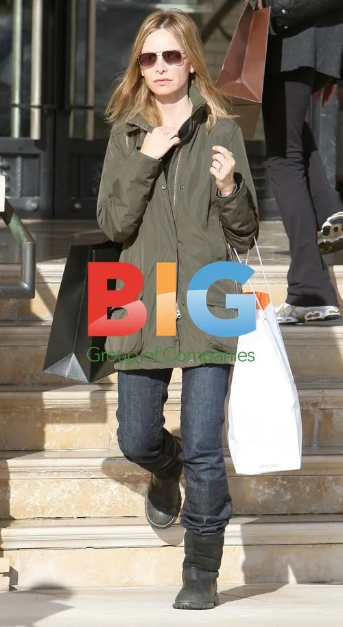Calista Flockhart at Barney's in NYC
