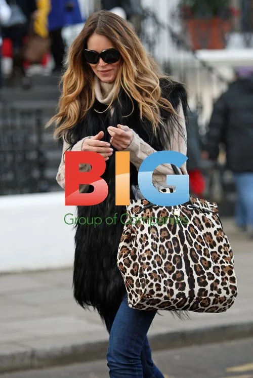 Elle Macpherson School Run in London
