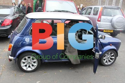 Simon Le Bon Gets Stuck in Mini Cooper
