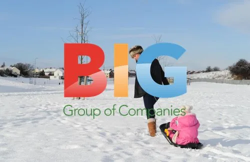 Snow Falls on Teesside, UK