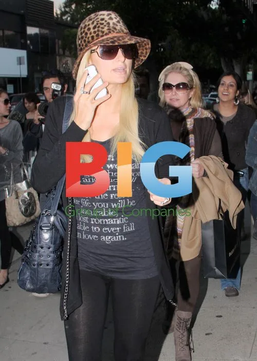 Paris and Nicky Hilton Go Shopping in Beverly Hills