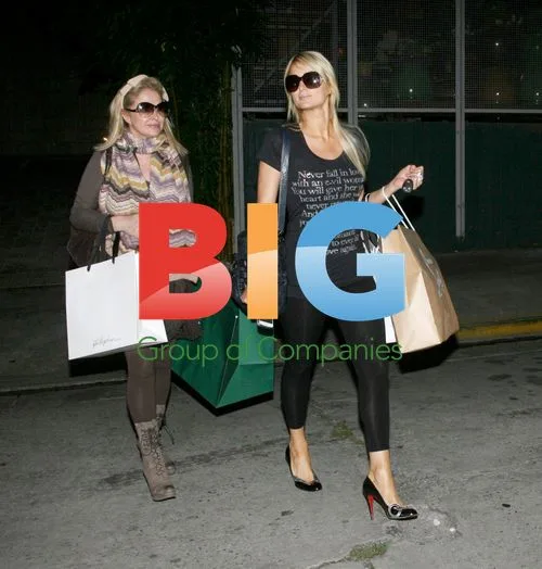 Paris and Nicky Hilton Go Shopping in Beverly Hills