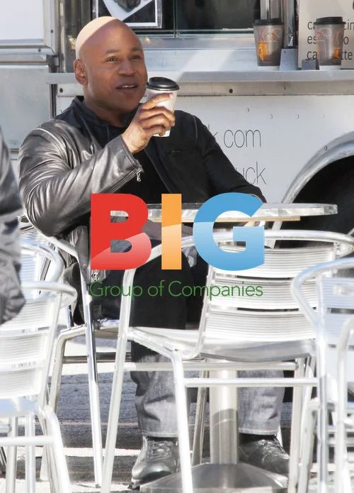 LL Cool J and Chris O'Donnel on NCIS break
