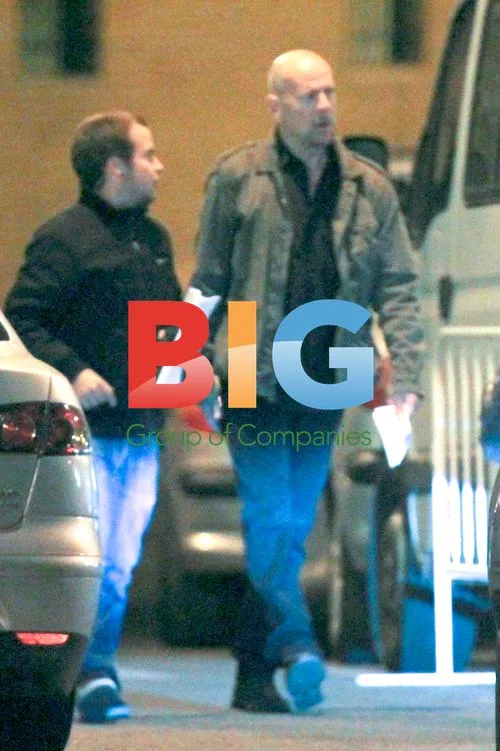 Bruce Willis filming 'The cool light of the day'