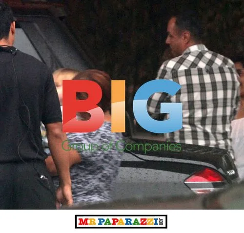 Ricky Martin and Twins Leave Miami Beach Hotel