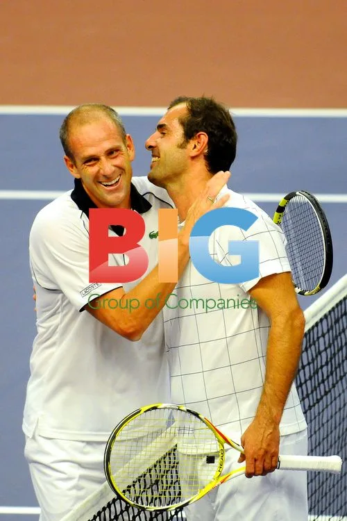Cedric Piolinee and Guy Forget at Lagardre Cup