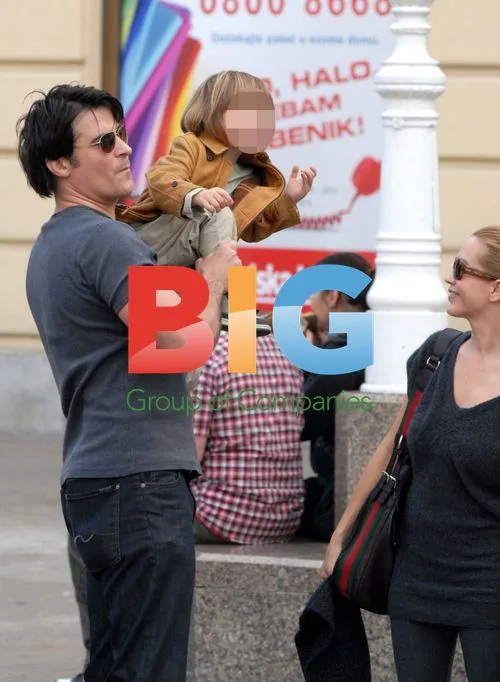 Goran Visnjic and family in Zagreb