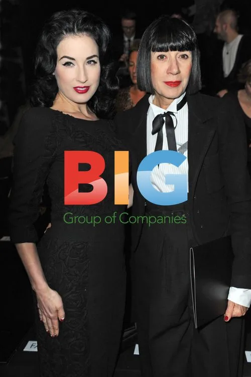 Chantal Thomass and Dita Von Teese at Elie Saab Fashion Show