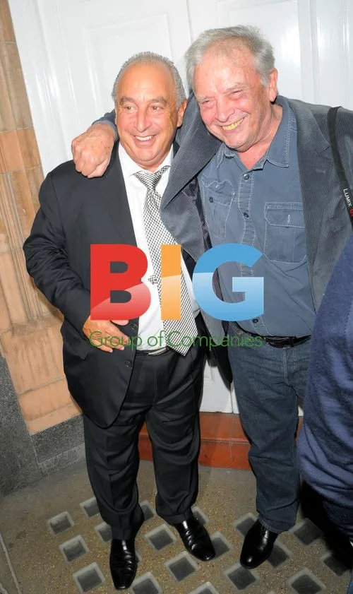 Sir Phillip Green and David Bailey at Harry's Bar