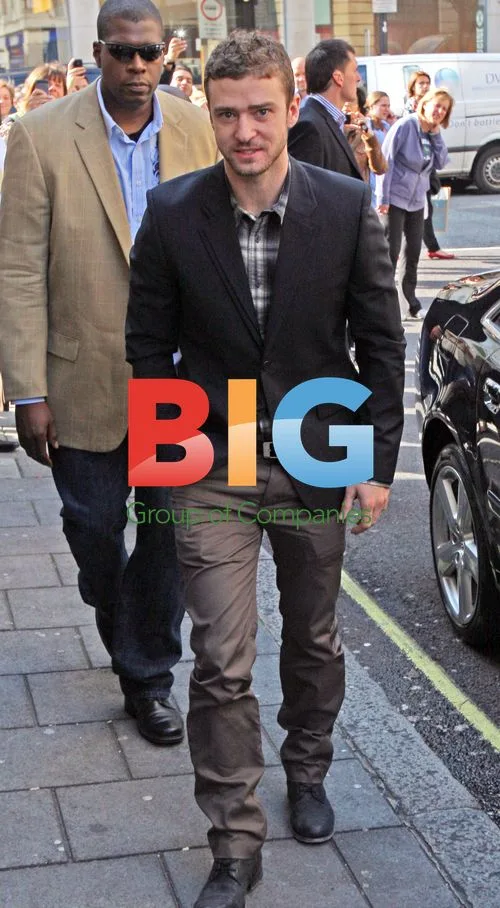 Justin Timberlake Arriving at Radio 1