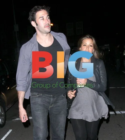 Rachel Stevens and Alex Bourne at Tinie Tempah's album launch