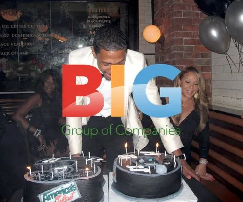 Nick Cannon and Mariah Carey at Nick's 30th Birthday
