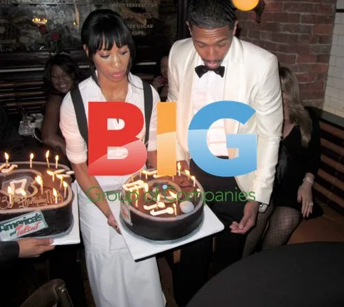 Nick Cannon and Mariah Carey at 30th Birthday Party