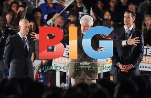 Clinton Speaks for Brown and Newsom