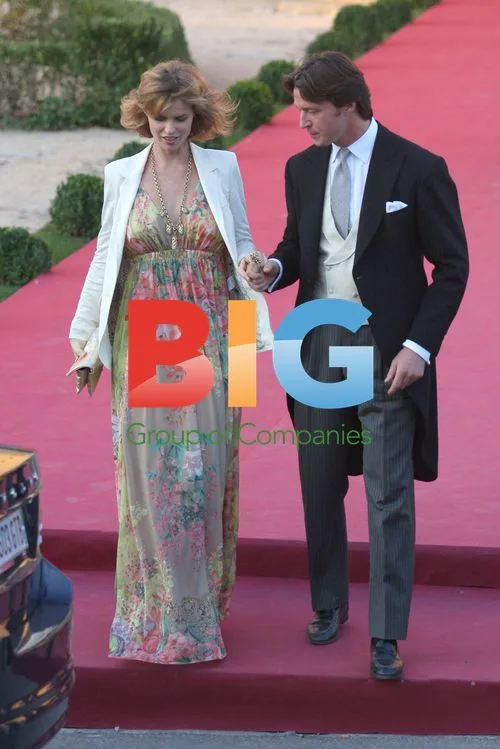 Eva Herzigova and Gregorio Marsiaj at Wedding