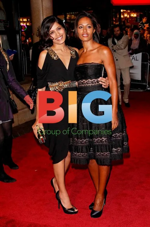 Frieda Pinto and Rula Jebreal at 'Miral' Premiere