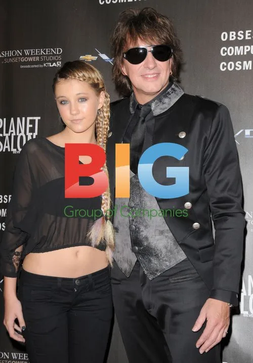 Richie Sambora and Ava Sambora at Fashion Show
