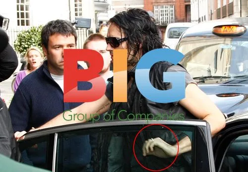 Russell Brand Arriving at London Hotel