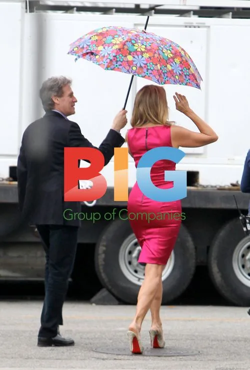 Sandler and Brinkley on 'Jack and Jill' set